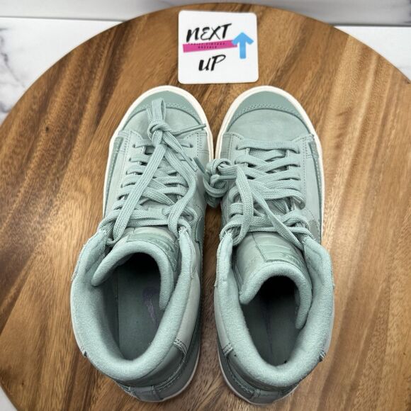 Womens size 7.5-Nike Blazer 77 PRM Mineral Sail Green DQ7572-300 Mid Sneakers - Picture 7 of 9